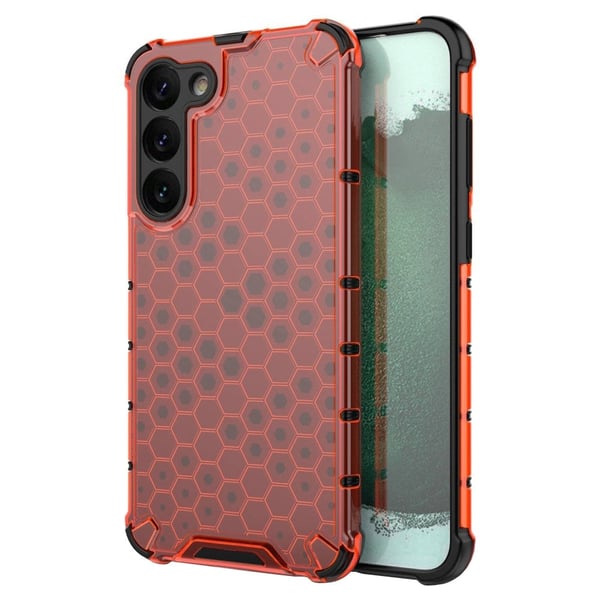 Bofink Honeycomb Samsung Galaxy S23 Plus Etui - Rød Bofink Honeycomb Samsung Galaxy S23 Plus Etui - Rød