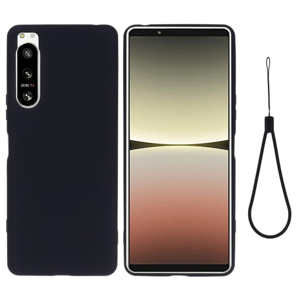 Matta nestesilikoninen kuori Sony Xperia 5 IV - Musta