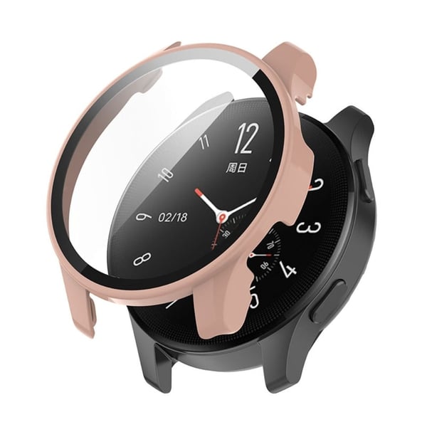 Vivo Watch 2 hardt deksel med herdet glass - Rosa Vivo Watch 2 hardt deksel med herdet glass - Rosa