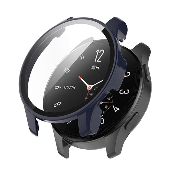 Vivo Watch 2 hardt deksel med herdet glass - Mørkeblå