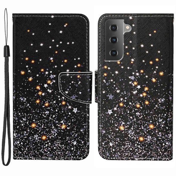 Wonderland Samsung Galaxy S23 Plus Flip Etui - Shattered Stjerner Wonderland Samsung Galaxy S23 Plus Flip Etui - Shattered Stjerner