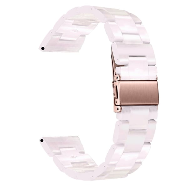 22 mm urrem i resin-stil til Fossil-ur - Lyserød