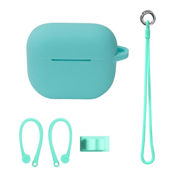 AirPods 3 förvaringsfodral i silikon med tillbehör - Ljusgrön AirPods 3 förvaringsfodral i silikon med tillbehör - Ljusgrön