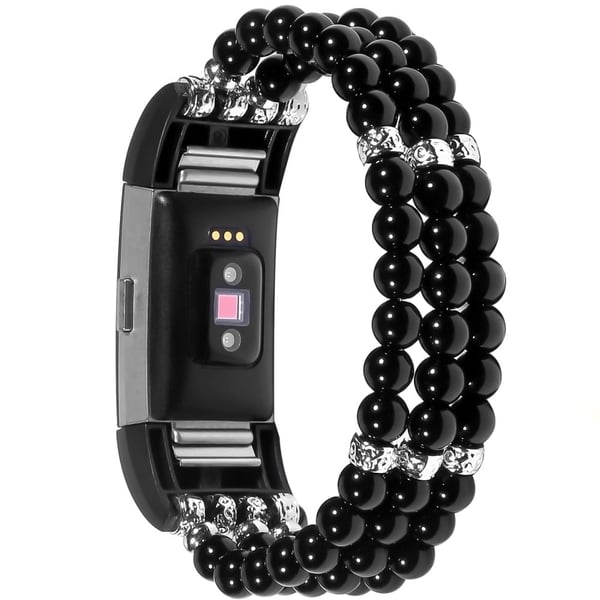 Fitbit Charge 4 / 3 tre rader stilig orb klokkerem - Svart