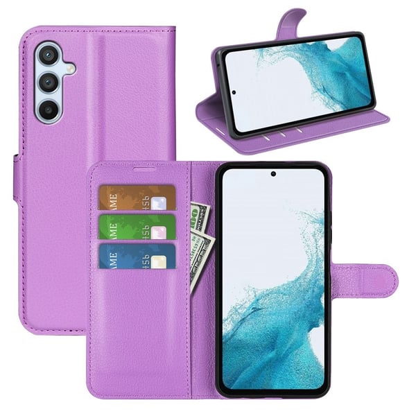 Klassisk Samsung Galaxy A54 Flip Etui - Lilla