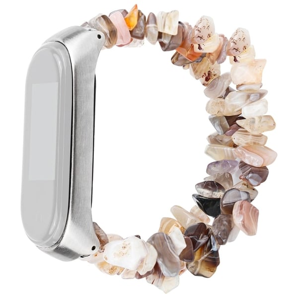 Xiaomi Mi Smart Band 6 / 5 naturstein stilig klokkerem - Khaki