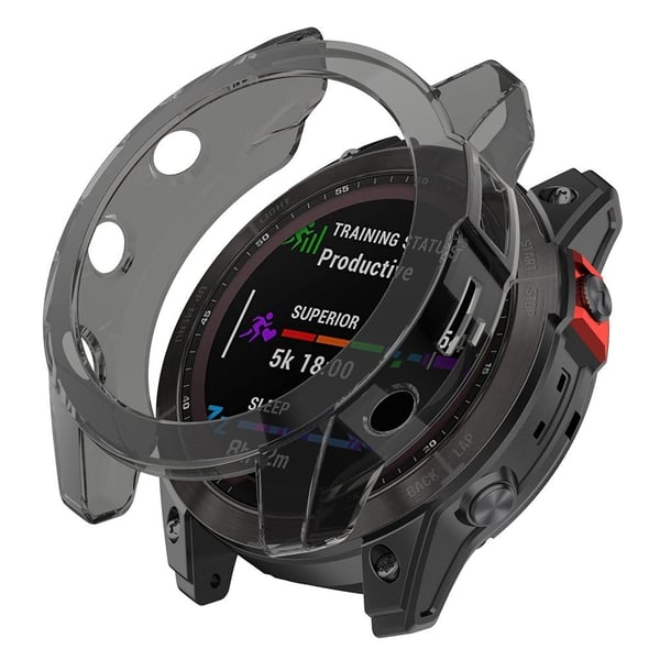 Garmin Epix Gen 2 läpinäkyvä suojus - Läpinäkyvä Musta
