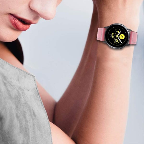 Haylou Solar LS05 / Xiaomi Mi Watch Color kuskinn skinnklokkerem - Rosa