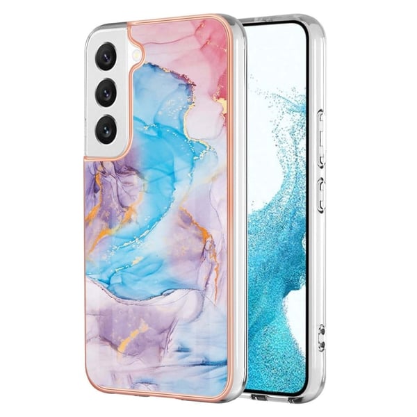 Marble Samsung Galaxy S23 Etui - Milky Way Klinkekule Blue