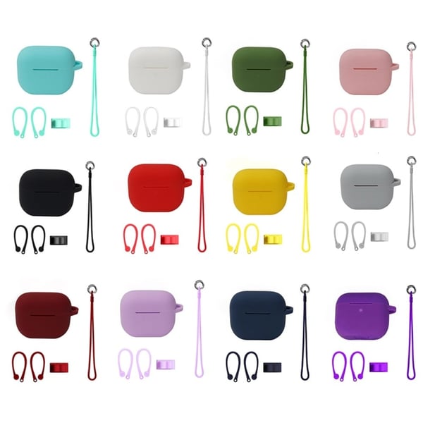 AirPods 3 oppbevaringsveske i silikon med tilbehør - Grønn