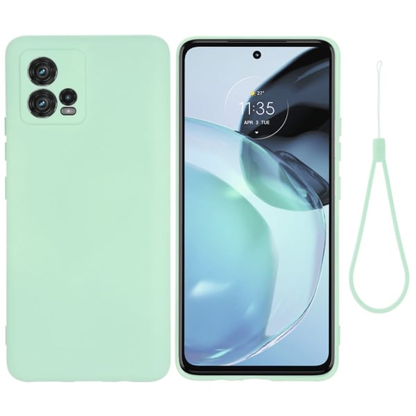 Matte Liquid silikone cover til Motorola Moto G72 - Grøn