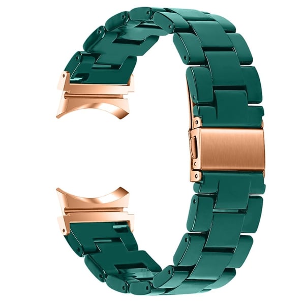 Cool urrem i resin-stil til Samsung Galaxy Watch 4 - Mørkegrøn