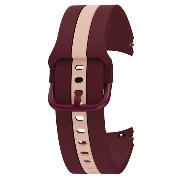 Kule linjer i silikonklokkerem til Samsung Galaxy Watch 4 - Vinrød / Rosa