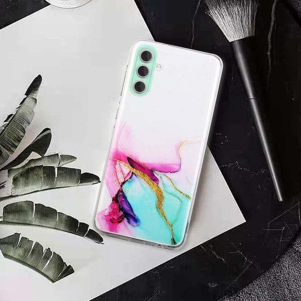 Marble Samsung Galaxy S23 Plus Etui - Grønn