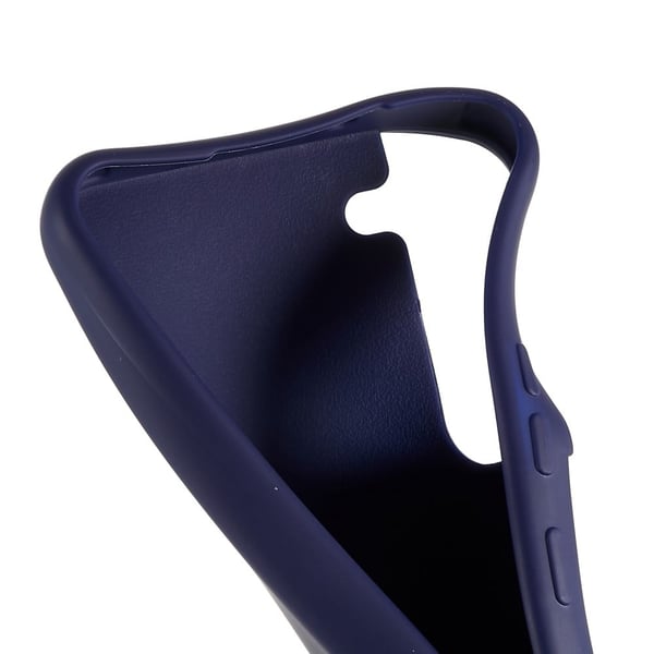 Tunt TPU-fodral med matt yta och justerbar rem för Samsung Galaxy S22 Plus - Mörkblå