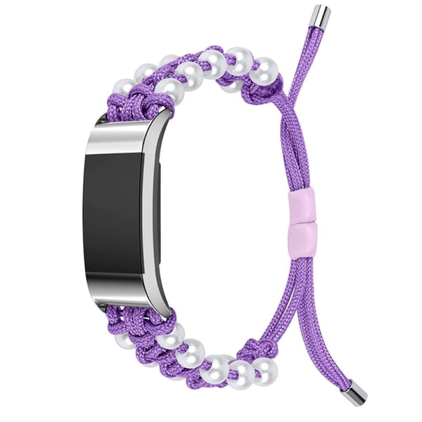 Fitbit Charge 2 - tyylikäs nailonkellonhihna - Violetti Fitbit Charge 2 - tyylikäs nailonkellonhihna - Violetti