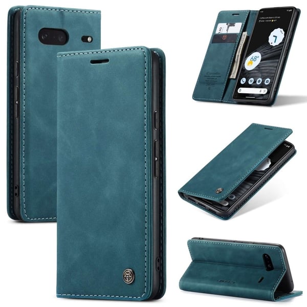 CaseMe Google Pixel 7 Vintage Suojakotelo - Sininen