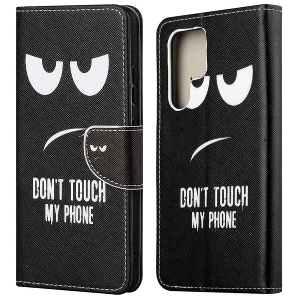 Wonderland Samsung Galaxy S23 Ultra Flip Etui - Don't Touch My Phone Wonderland Samsung Galaxy S23 Ultra Flip Etui - Don't Touch My Phone