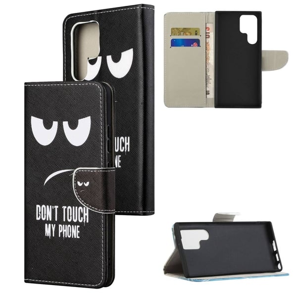 Wonderland Samsung Galaxy S23 Ultra Flip Etui - Don't Touch My Phone