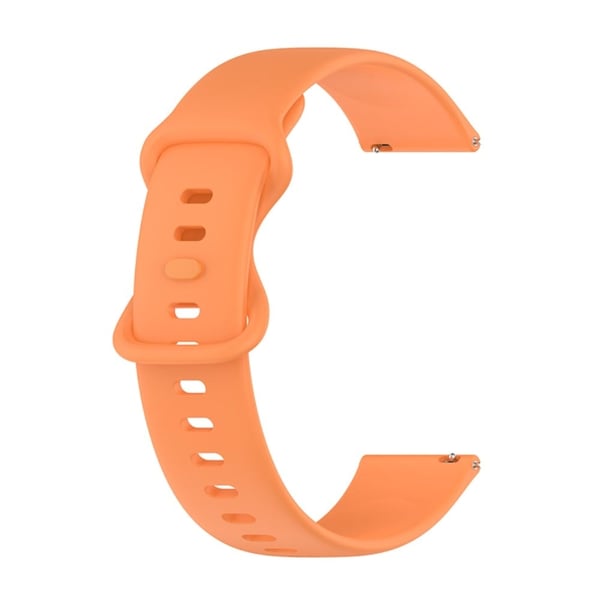 Enkel klokkerem i silikon med sommerfuglspenne til Samsung Galaxy Watch - Oransje