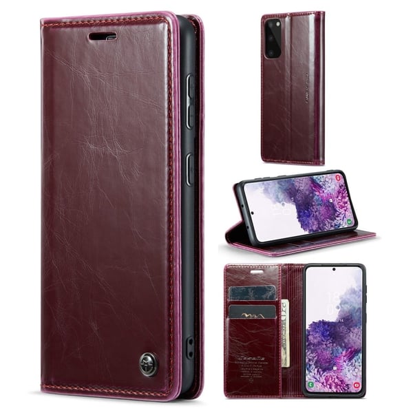 CaseMe Samsung Galaxy S20 Smooth Etui - Rød