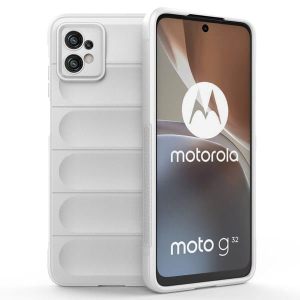 Deksel med mykt grep for Motorola Moto G32 - Hvit