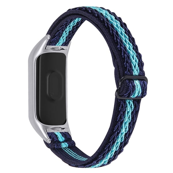 Fitbit Luxe elastiskt klockarmband i nylon - Midnattsblå