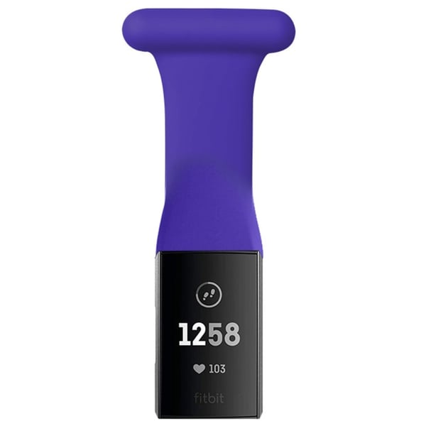Fitbit Charge 4 / 3 hængende urrem i silikone - Mørklilla