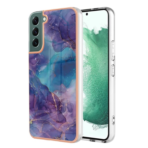 Marble Samsung Galaxy S23 Plus Etui - Lilla Marble Samsung Galaxy S23 Plus Etui - Lilla
