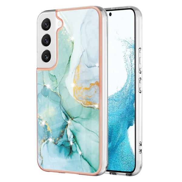 Marble Samsung Galaxy S23 Plus Etui - Green Color Mix Marble Samsung Galaxy S23 Plus Etui - Green Color Mix