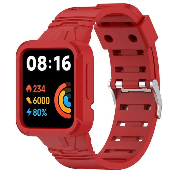 Xiaomi Redmi Watch 2 Lite / Redmi Watch silikonklokkerem med spenne - Rød