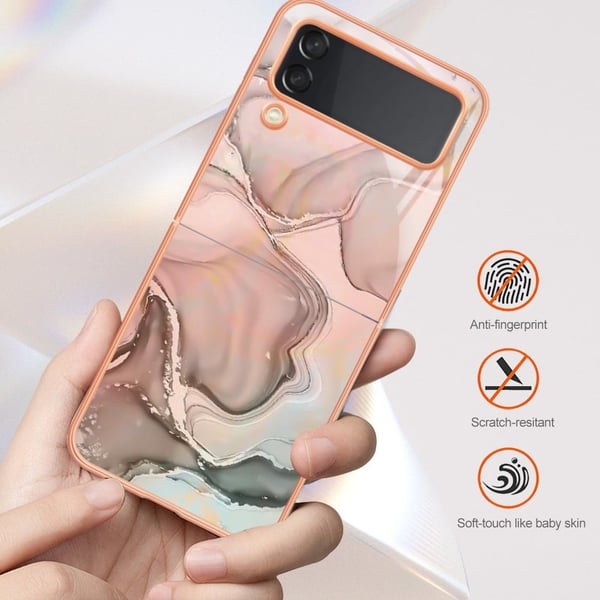 Marble design Samsung Galaxy Z Flip3 5G cover - Rose