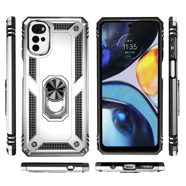 Bofink Combat Motorola Moto G22 deksel - Sølv