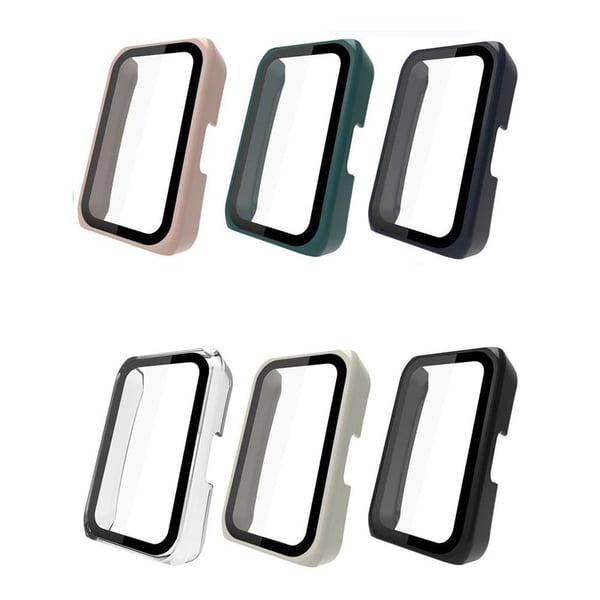 Huawei Band 6 / 6 Pro / Honor Band 6 beskyttelsesdeksel med herdet glass - Svart