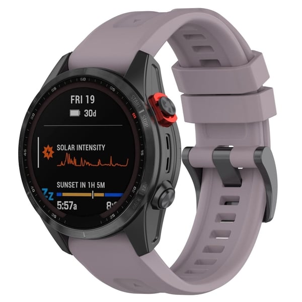 26 mm klokkerem i silikon for Garmin-klokke - Lilla