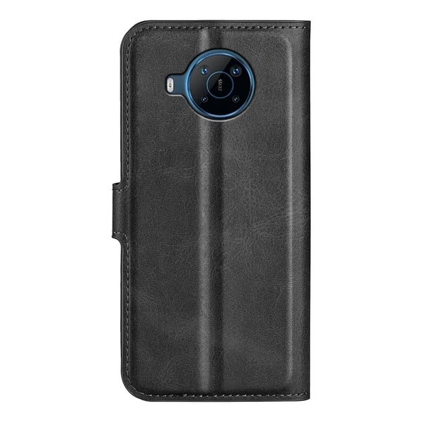 Skinn-etui i lommebok-stil for Motorola Moto E30 - Svart