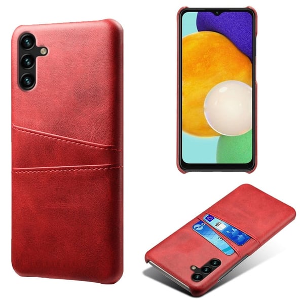 Dual Card Etui Samsung Galaxy A14 - Rød