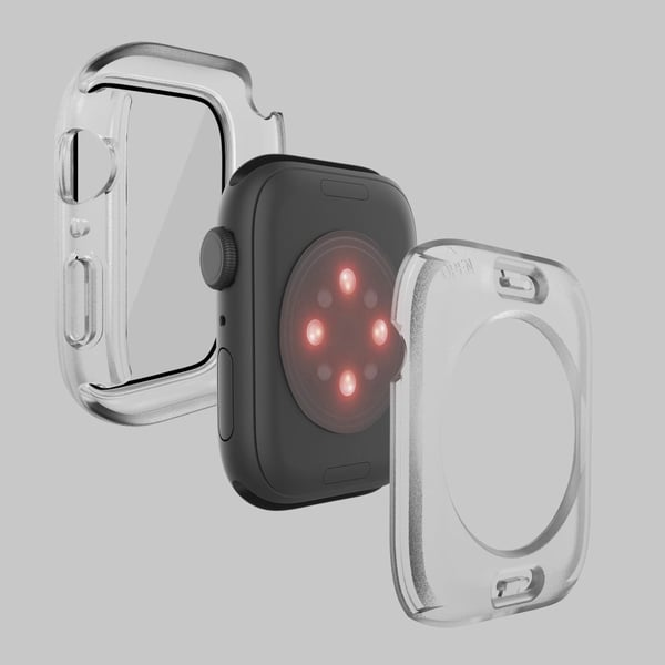 Apple Watch (41 mm) elegant deksel med innebygd herdet glass - Gjennomsiktig