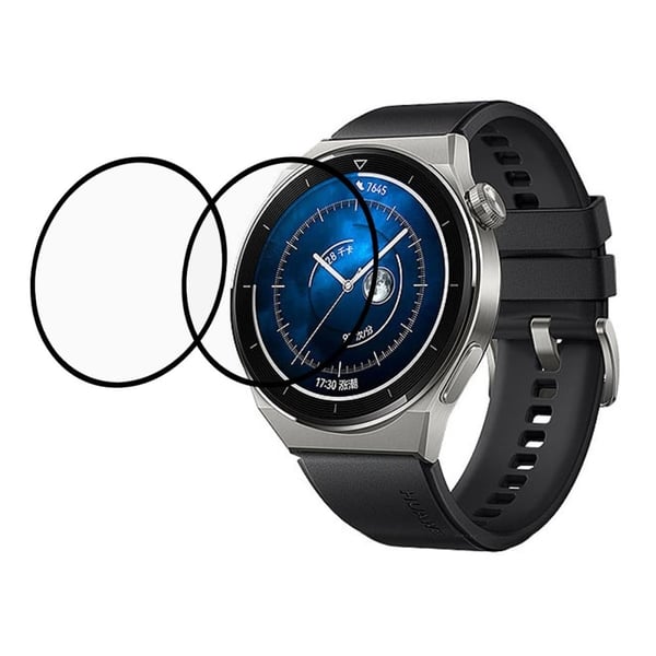 2 stk Huawei Watch GT 3 Pro 43 mm skjermbeskytter i herdet glass med buekant