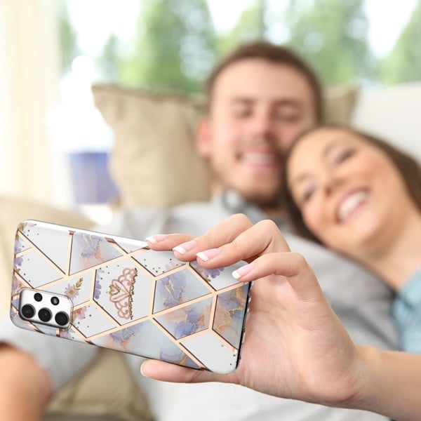 Marmormotiv Samsung Galaxy A13 4G skal - Krona