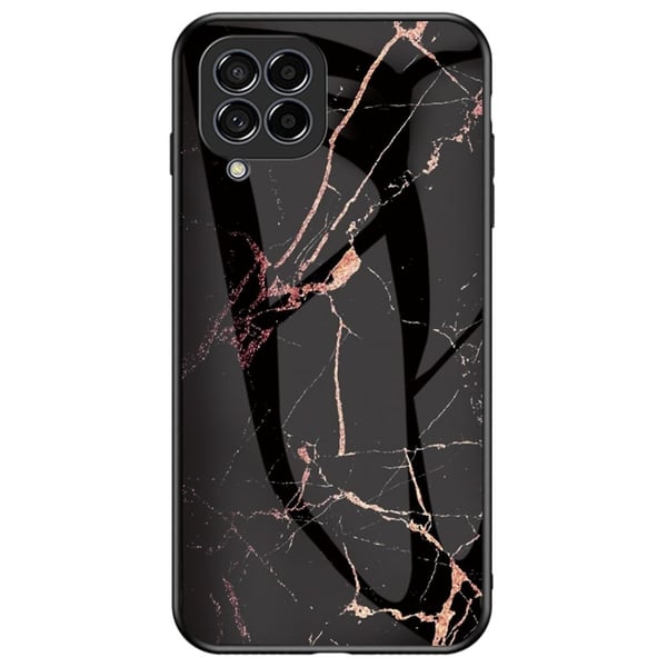 Fantasy Marble Samsung Galaxy M53 5G deksel - Gull Svart Marmor