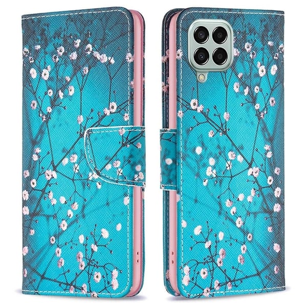 Wonderland Samsung Galaxy M33 5G flip-etui - Plommeblomst