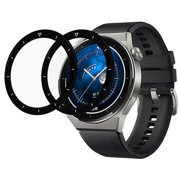 2 stk Huawei Watch GT 3 Pro 46 mm skjermbeskytter i herdet glass med buekant