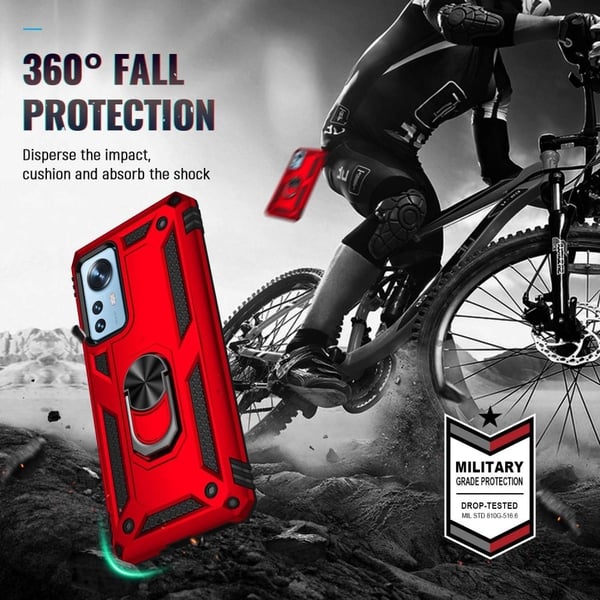 Bofink Combat Xiaomi 12 Pro deksel - Rød
