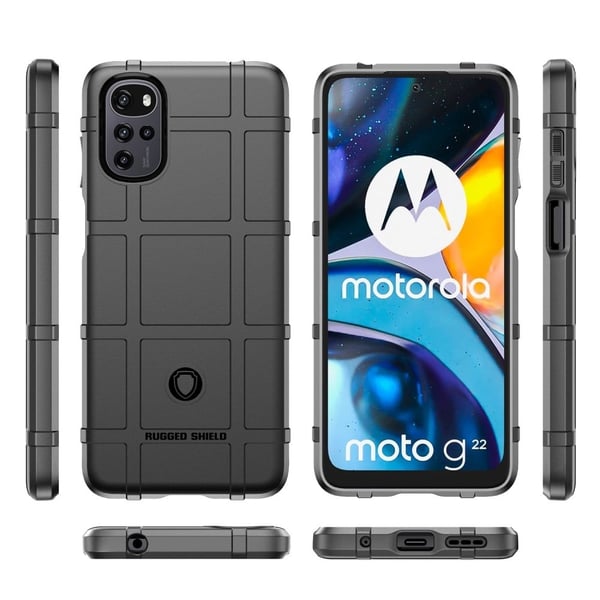Rugged Shield Motorola Moto G22 kotelot - Musta