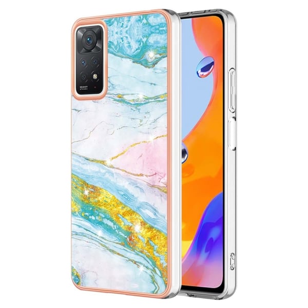 Marmordesign Xiaomi Redmi Note 11S 5G / Xiaomi Redmi Note 11 Pro deksel - Grønn Og Grønn