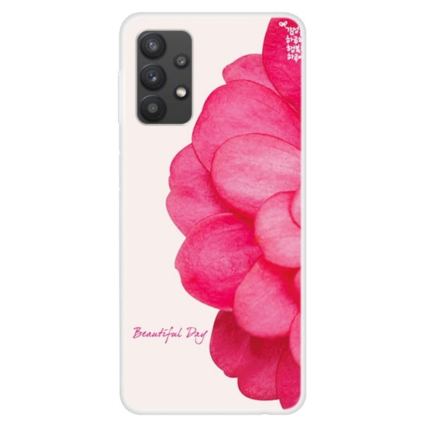 Deco Samsung Galaxy A32 kotelot - Vaaleanpunainen Kukka Deco Samsung Galaxy A32 kotelot - Vaaleanpunainen Kukka