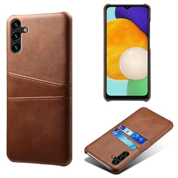 Dual Card Etui Samsung Galaxy A14 - Brun