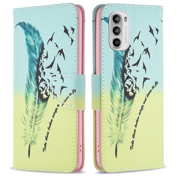 Wonderland Motorola Moto G52 flip-etui - Fjær