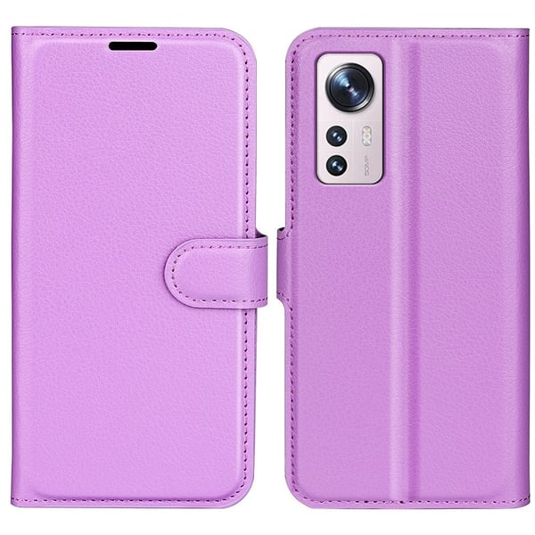 Klassisk Xiaomi 12 Lite flip etui - Lilla